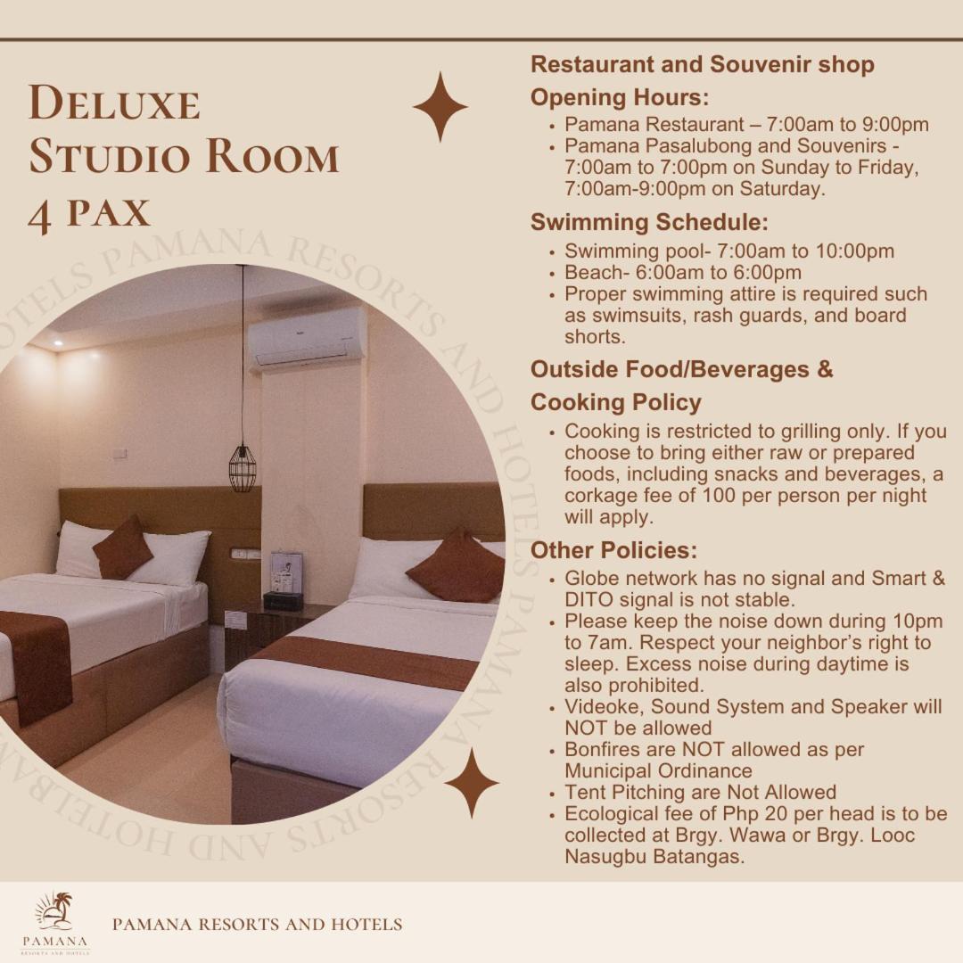 Pamana Resorts And Hotels Nasugbu Room photo