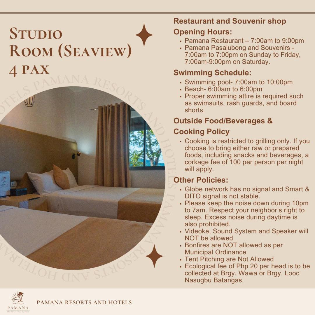 Pamana Resorts And Hotels Nasugbu Room photo